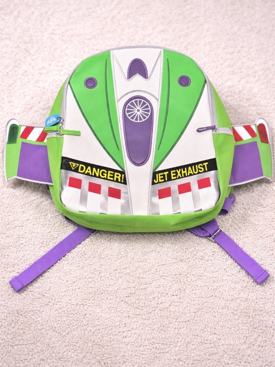 Disney Other - Disney Green and Purple Buzz Lightyear Jetpack Backpack
